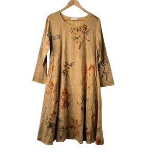 Paper Lace Angel Dress Sz S Tea Dyed Patchwork Cherub Fairy Prairie Boho Cottage